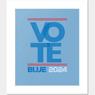 Vote Blue 2024 Posters and Art